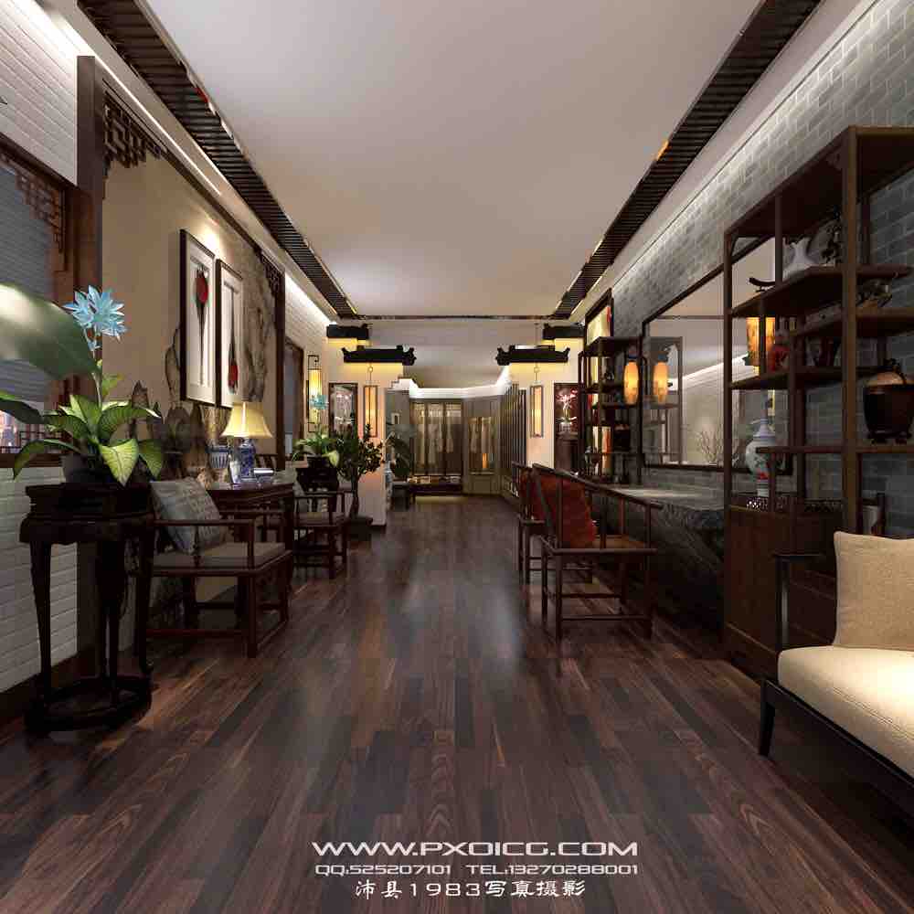 迷你中国风写真馆，70 平米空间大变身-9