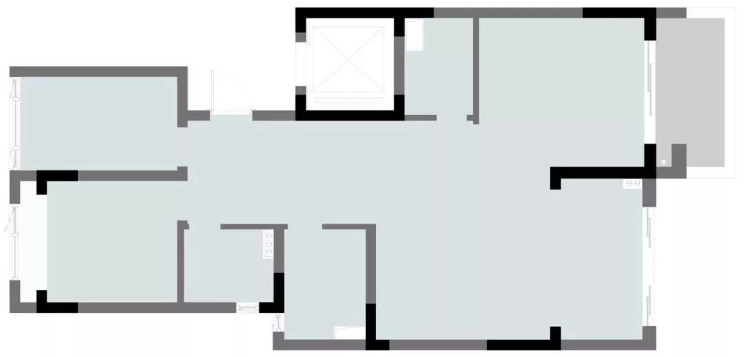 87 平三口之家，阳台变客厅，餐厨全开放，小家也能显得无限大-4