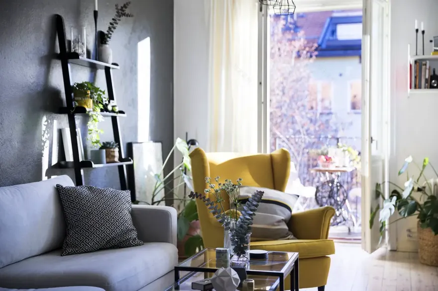 瑞典色彩家居设计 | 深蓝灰的温馨公寓-2