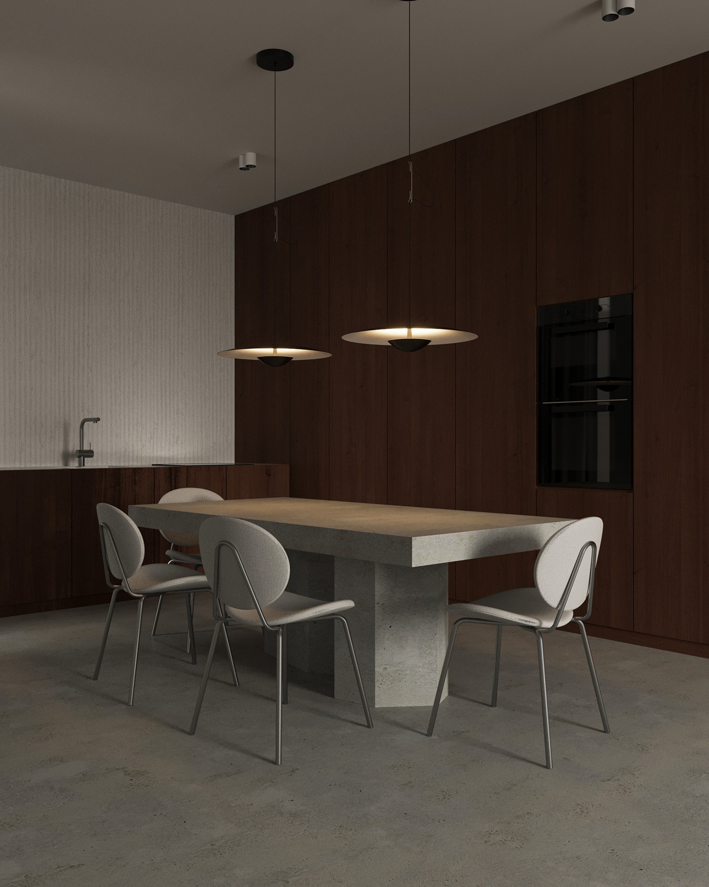 原木+高级灰  静谧惬意的极简空间-4