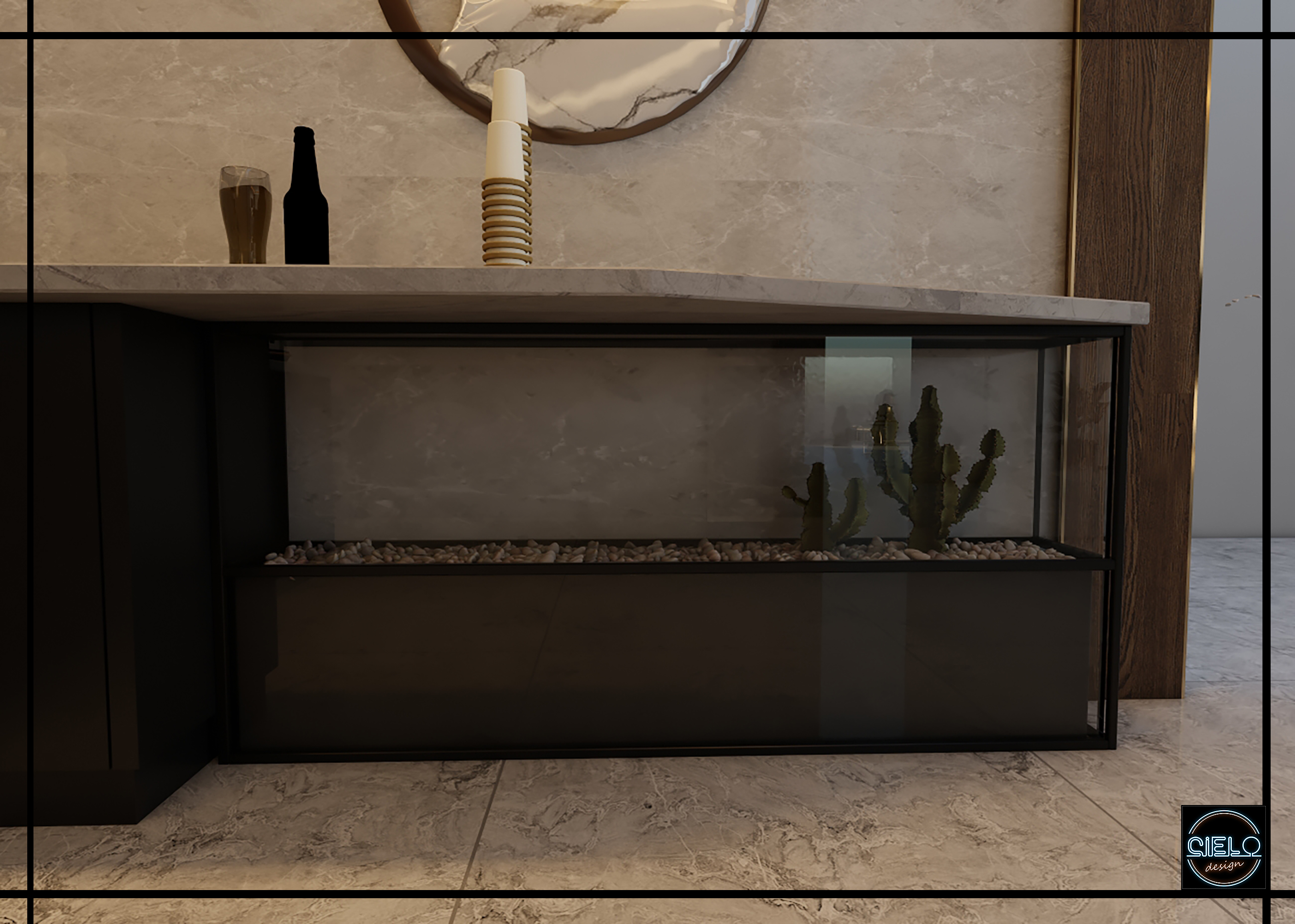 coffee bar with small toilet-1