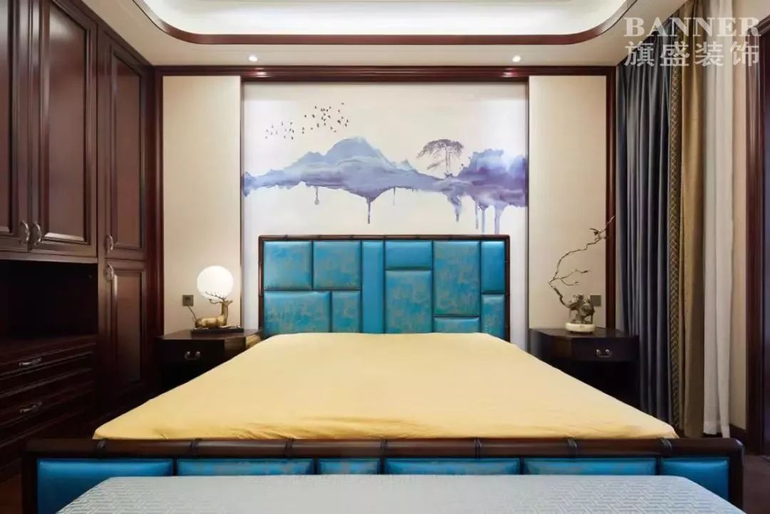 新中式家装典范 | 西安海德堡 310㎡空间设计-97