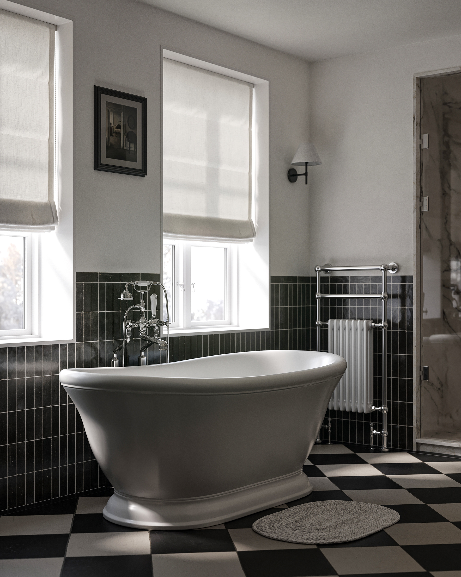 Softly Classic,Naturally Modern浴室设计丨mitter studio-7