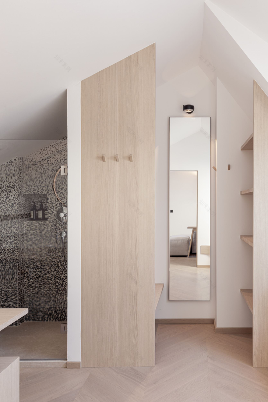 现代原木极简风的居住空间-52