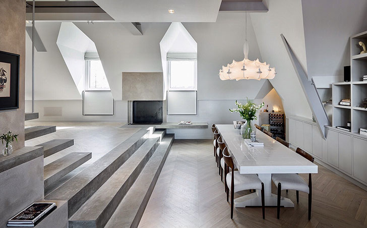 斯德哥尔摩 160 平米现代简约风格顶层公寓-13