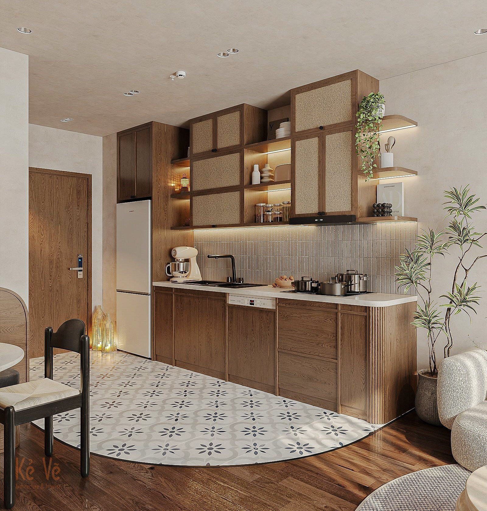 LandmarkOnsen  Ms Giang 公寓室内设计丨越南河内丨Kẻ Vẽ interior-17