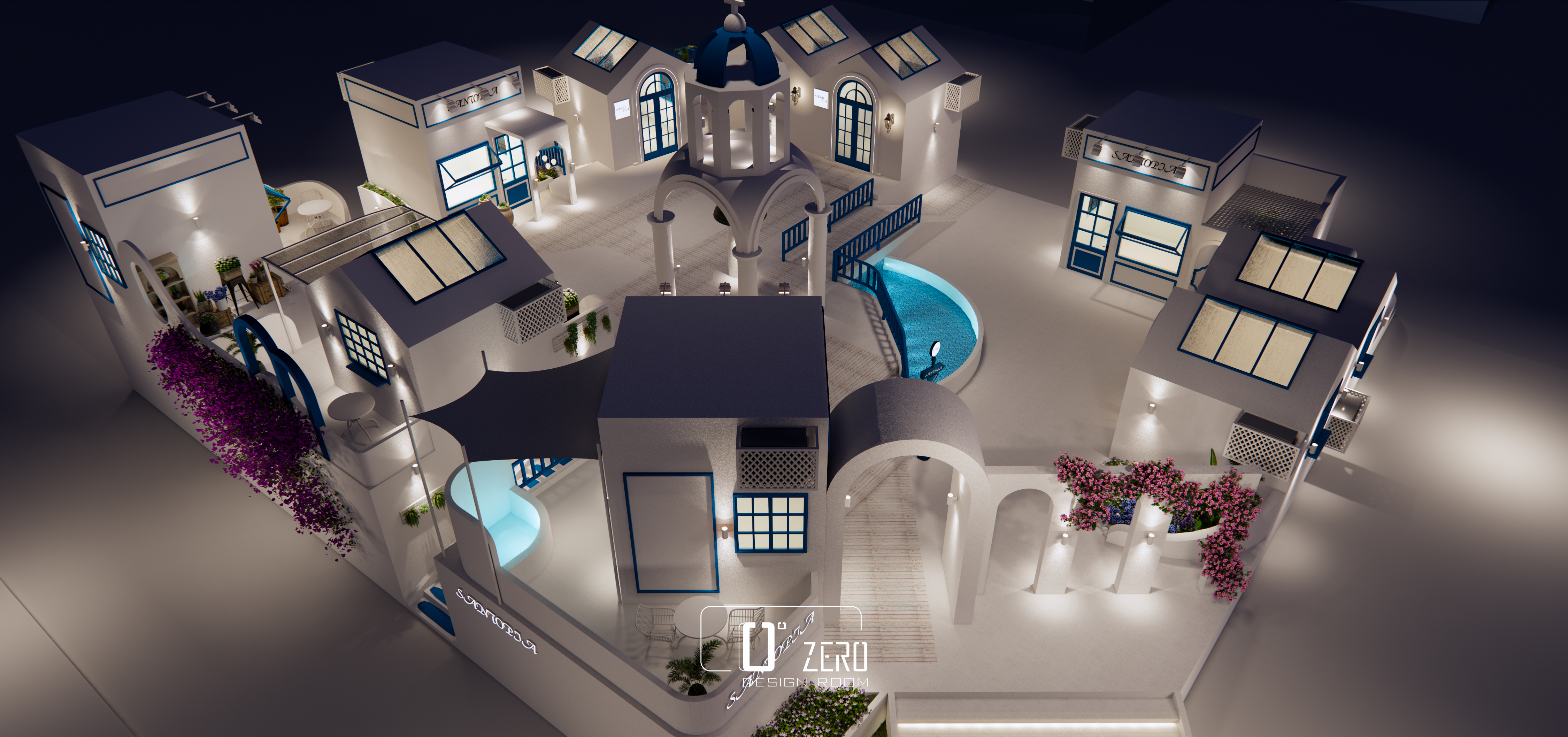 圣托里尼乌托邦理念的假日城市丨中国深圳丨Zero Desing Room-25