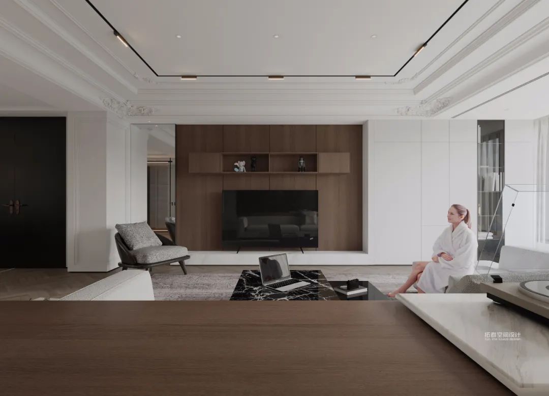 宁波凯旋门 200 平米现代简约家居设计-9