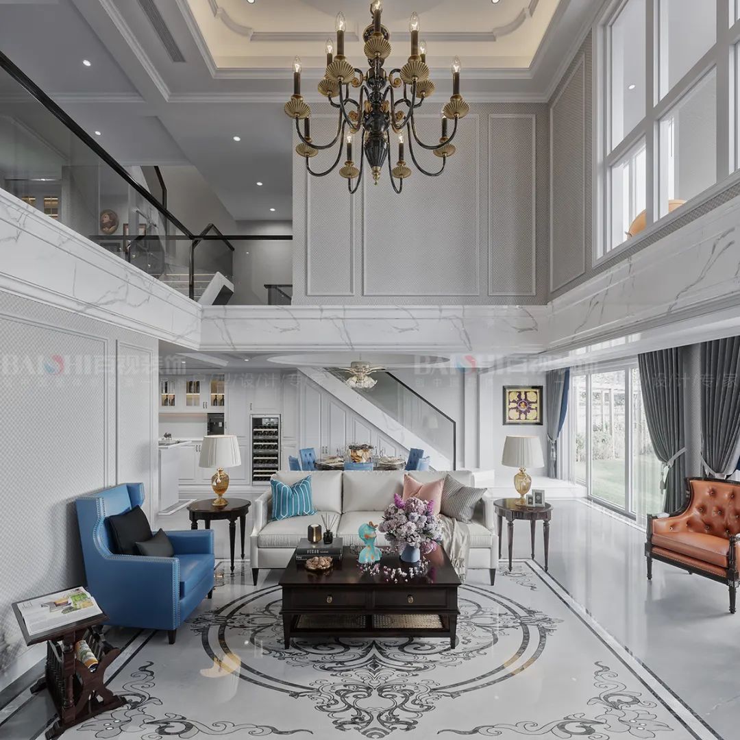 国宾天下 280 平美式轻奢别墅，四层空间多重功能集于一体-31