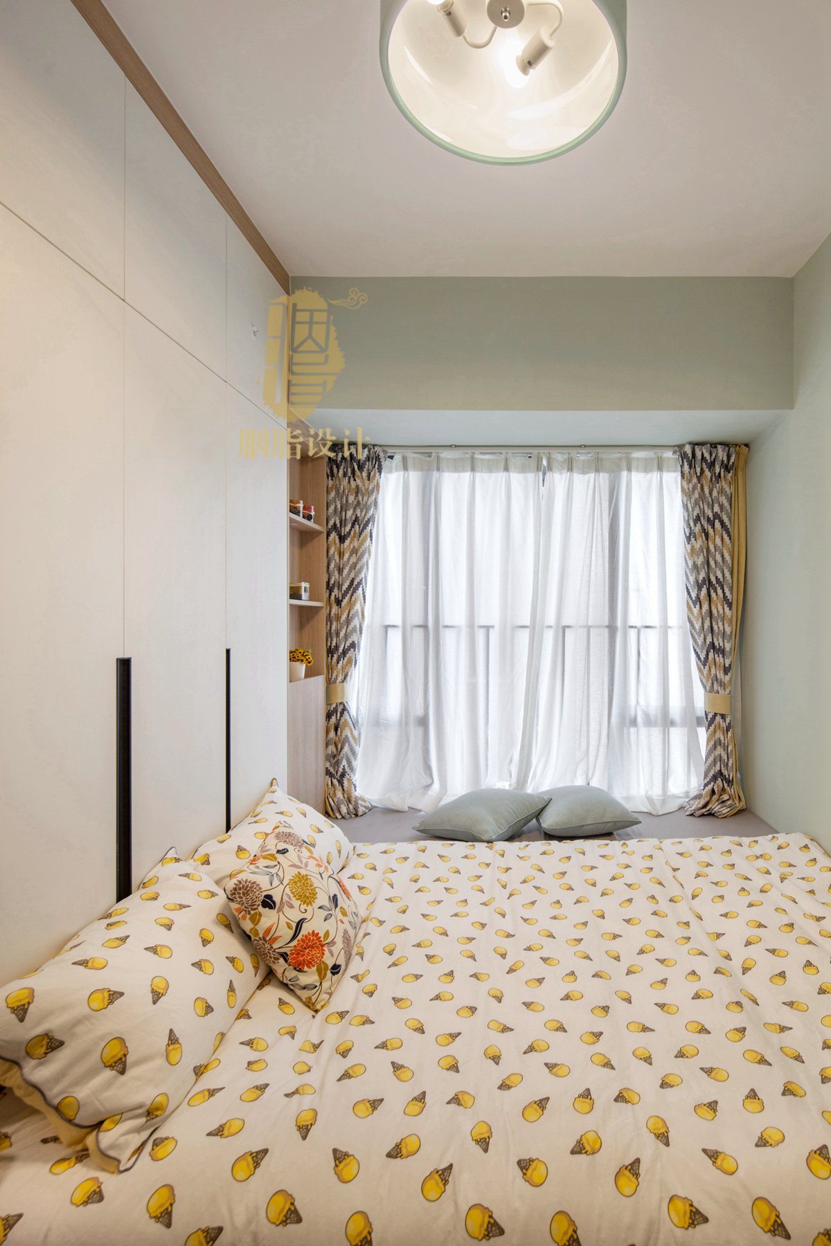 广州亚运城 121 平米北欧风之家 | 原木与色彩的美丽碰撞-52