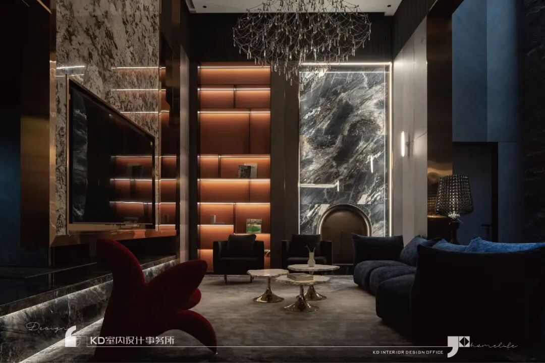 嘉景湾轻奢合院别墅软装进场拍摄「小时代」丨中国重庆丨KD室内设计事务所-49