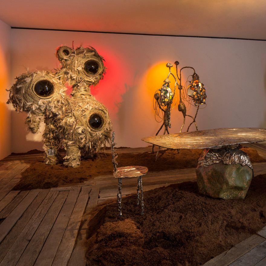 Misha Khan "collected crap from the sea" for exhibition at Friedman Benda-0