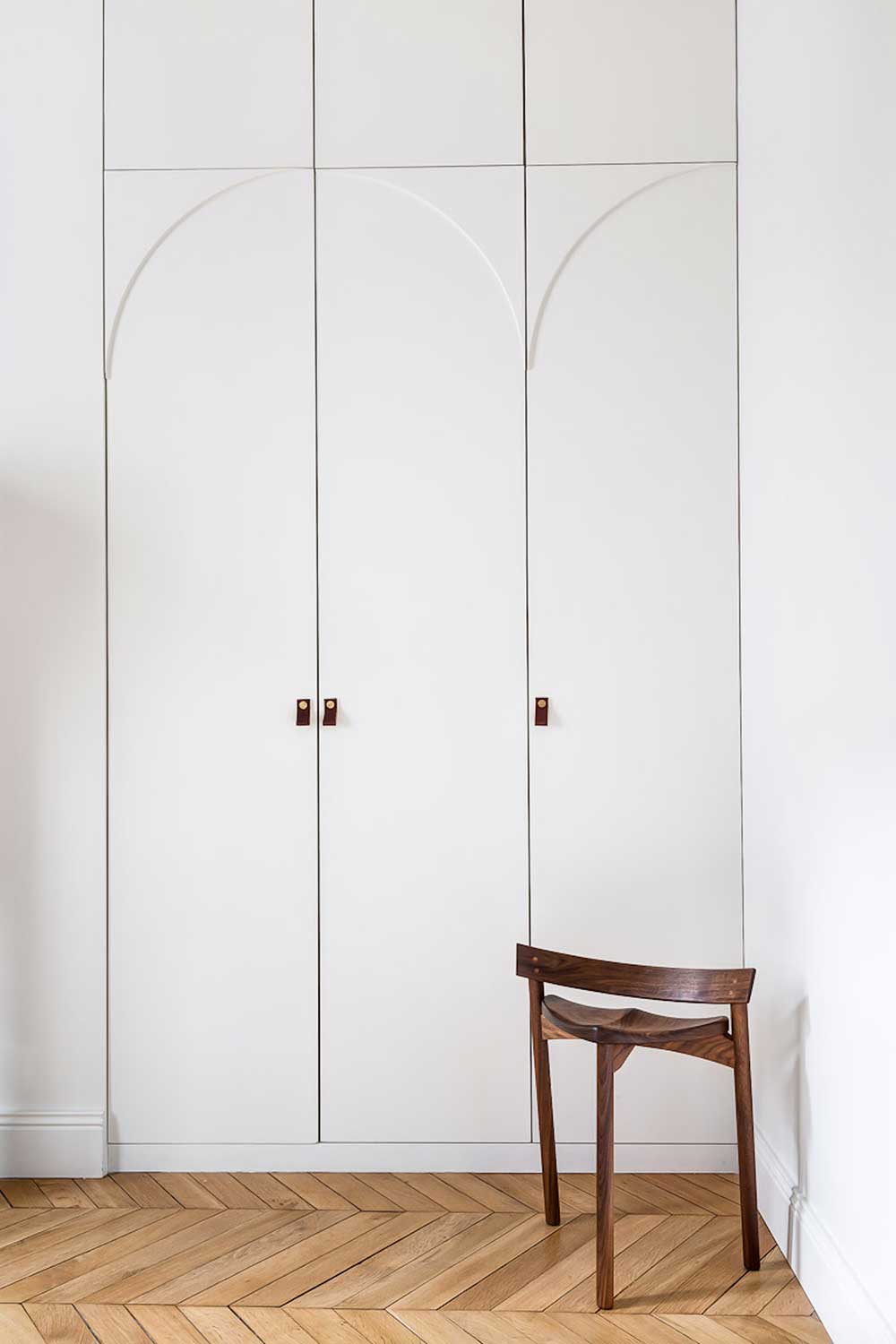 巴黎时尚公寓 | 弧形设计与色彩的完美结合-25