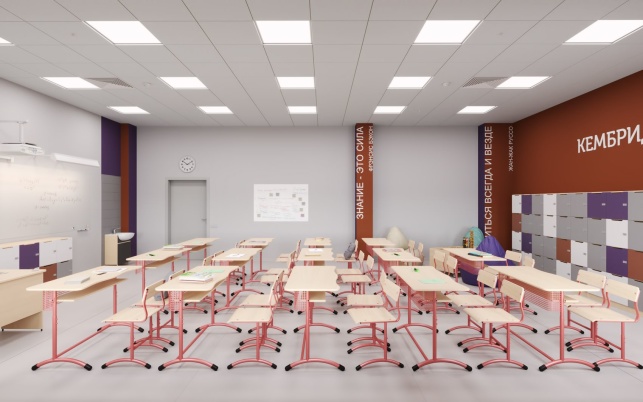 “Кембридж”别墅区私立学校室内设计丨俄罗斯莫斯科丨个体经营者 Тихонов А.А. 室内设计与建筑工作室-19