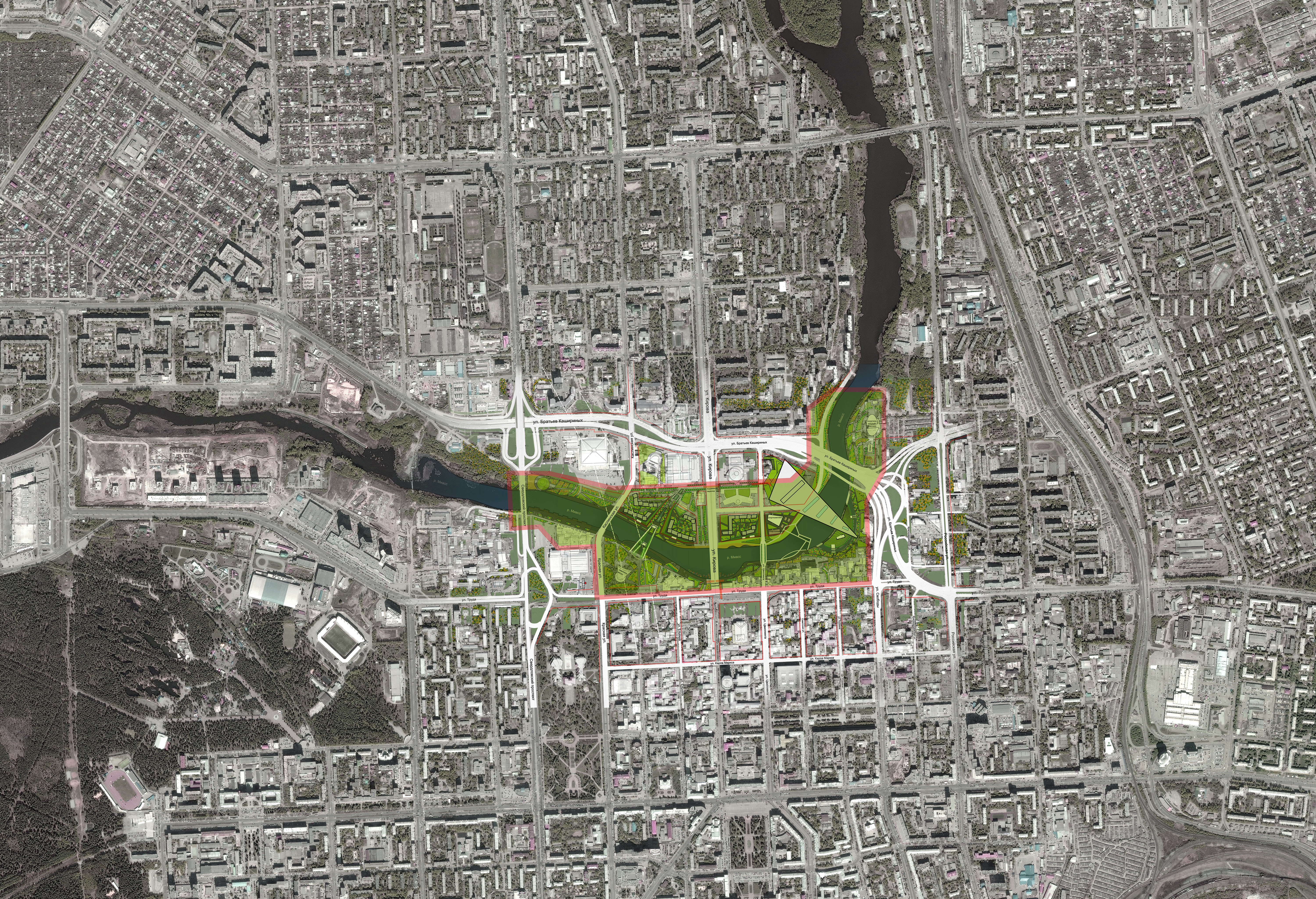 Chelyabinsk 城市 Miass 河滨总体规划-27