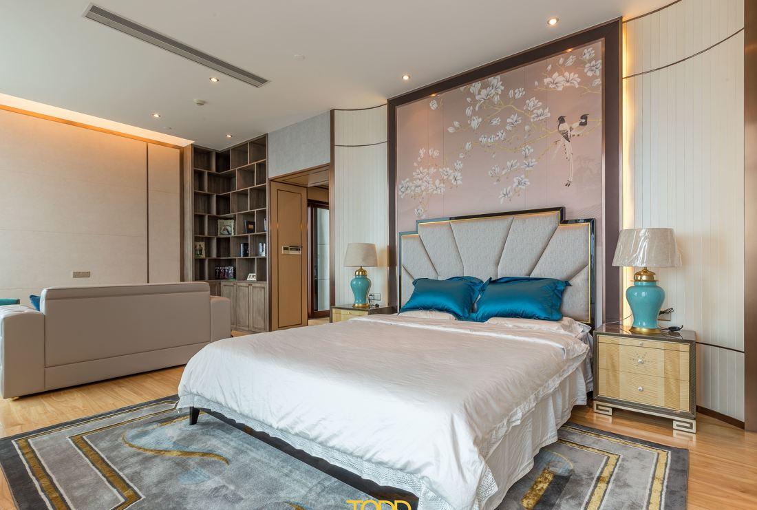 珠江江畔大平层“空”主题设计,尽显新中式儒雅大气-14