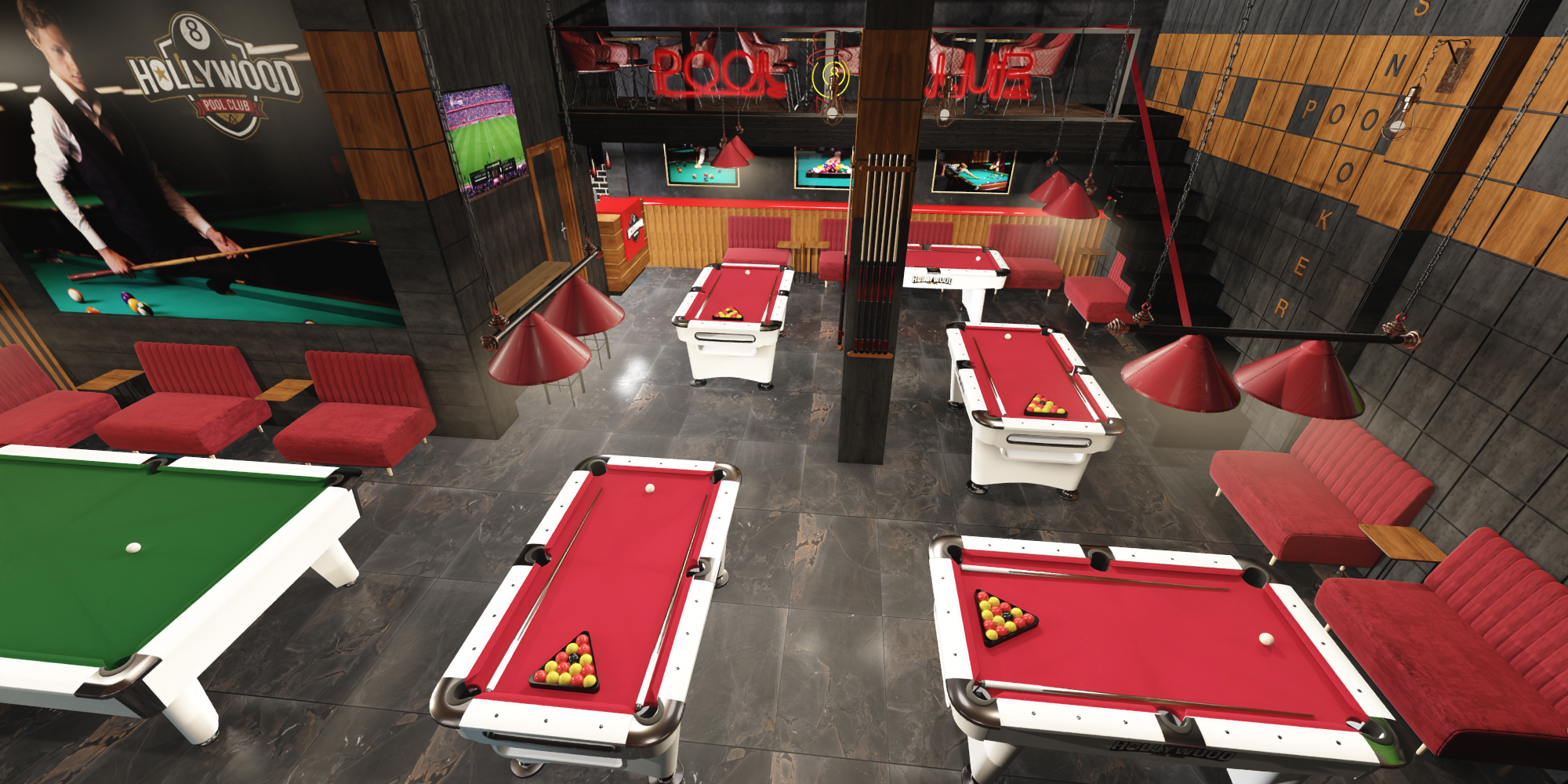 台球俱乐部 3D-3