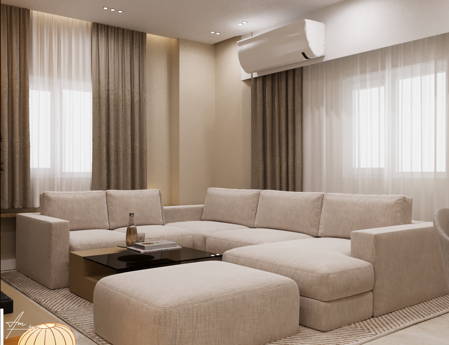 100 M2 Apartment japandi style Egypt 2025 part 1-17