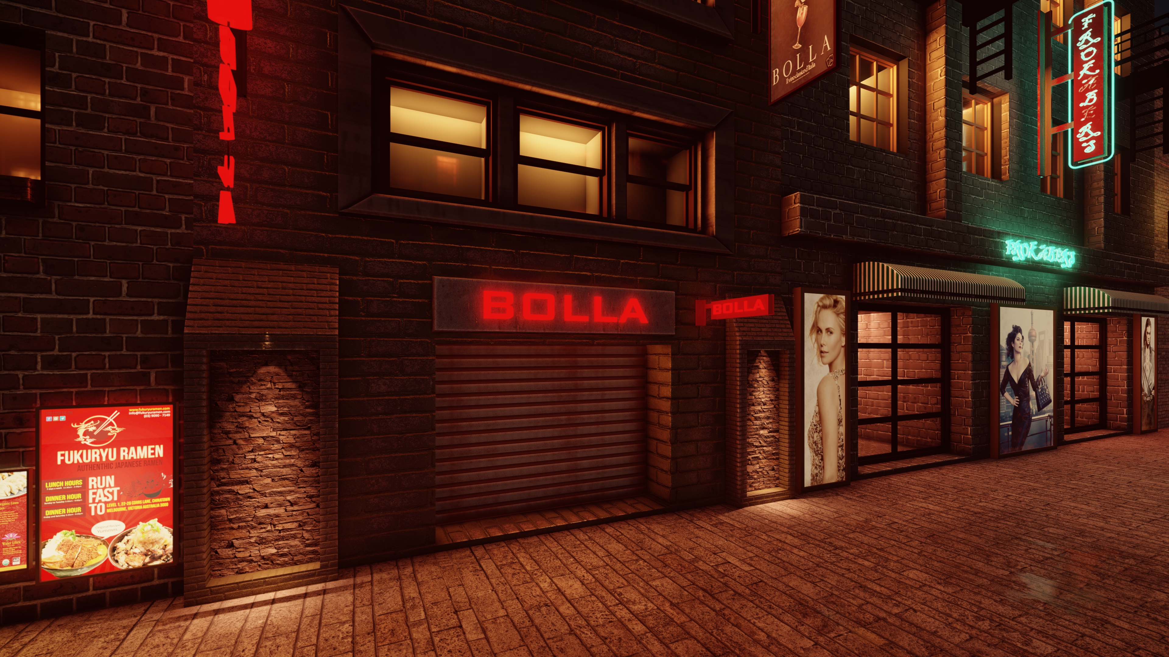 IMAGINARY STREET NIGHT SCENE-7