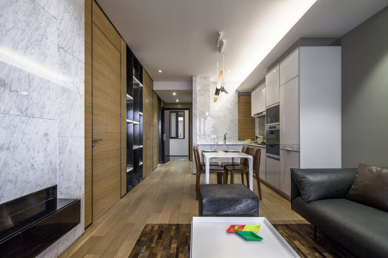 方磊壹舍设计 | 路劲上海派,80 后专属小户型高级灰居所-8