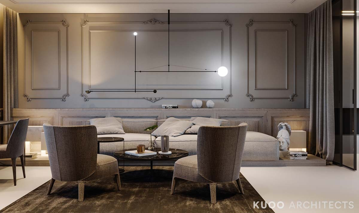 KUOO Architects设计--英国豪华与迷人的金属口音-21