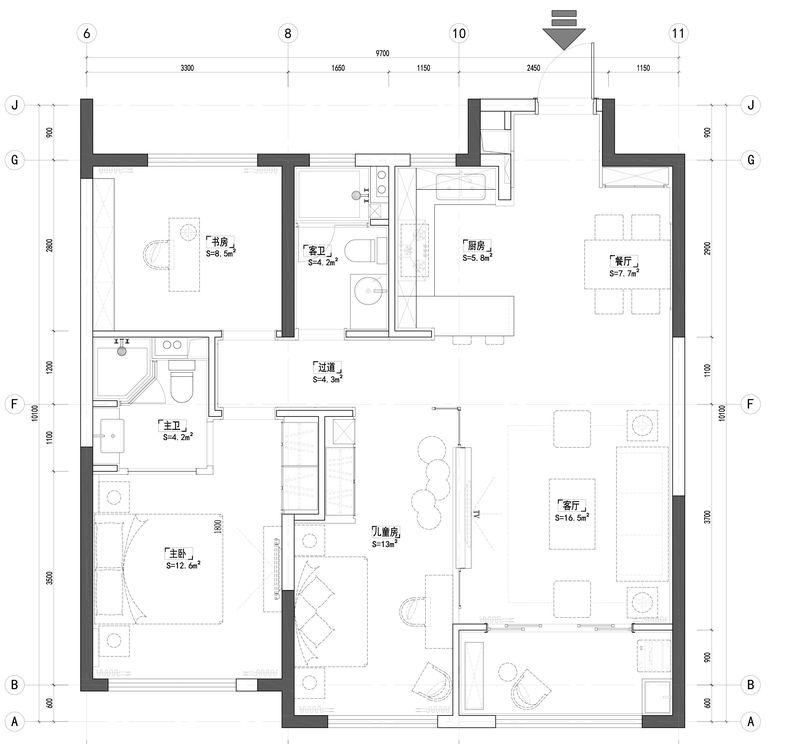 长沙建发梅溪湖B户型-15