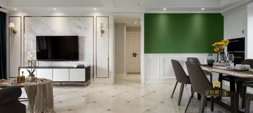 130㎡美式风三口之家丨金螳螂·家苏州新区店-14