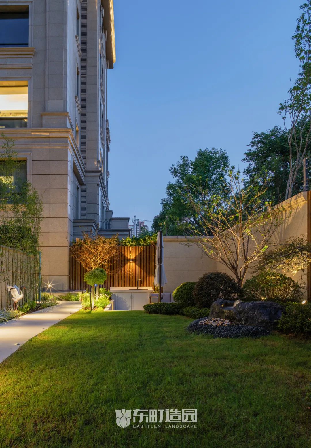 上海 70㎡中式庭院 | 枯山水涟漪映罗汉松-39