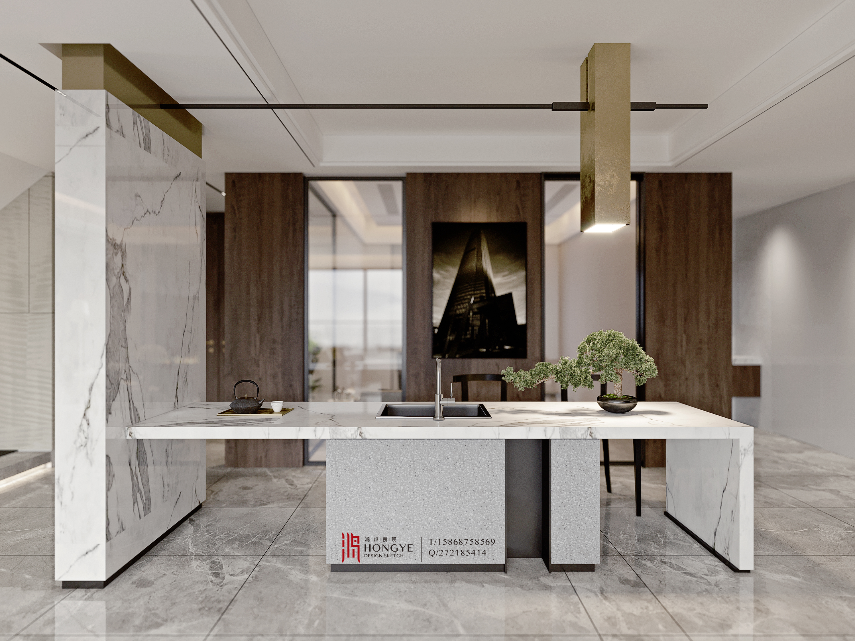 现代卧室客厅-6