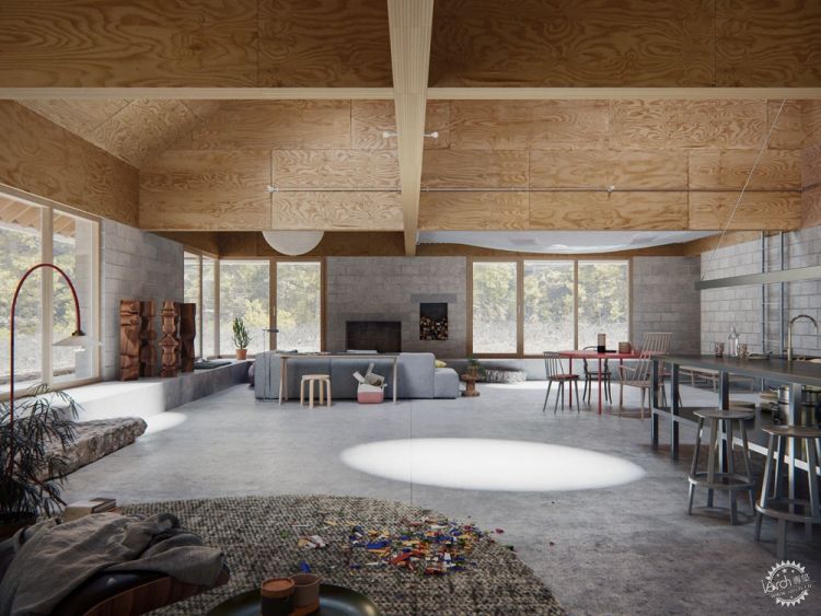 林地中的「金字塔」，時代感油然而生。 - WEHOUSE-5