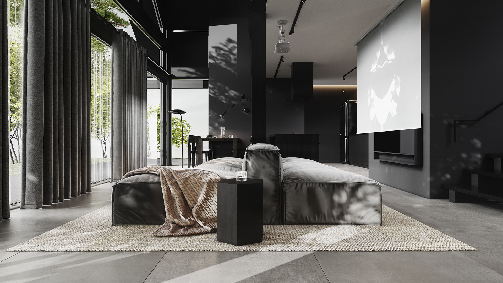 黑色系空间 简约高级                     -1