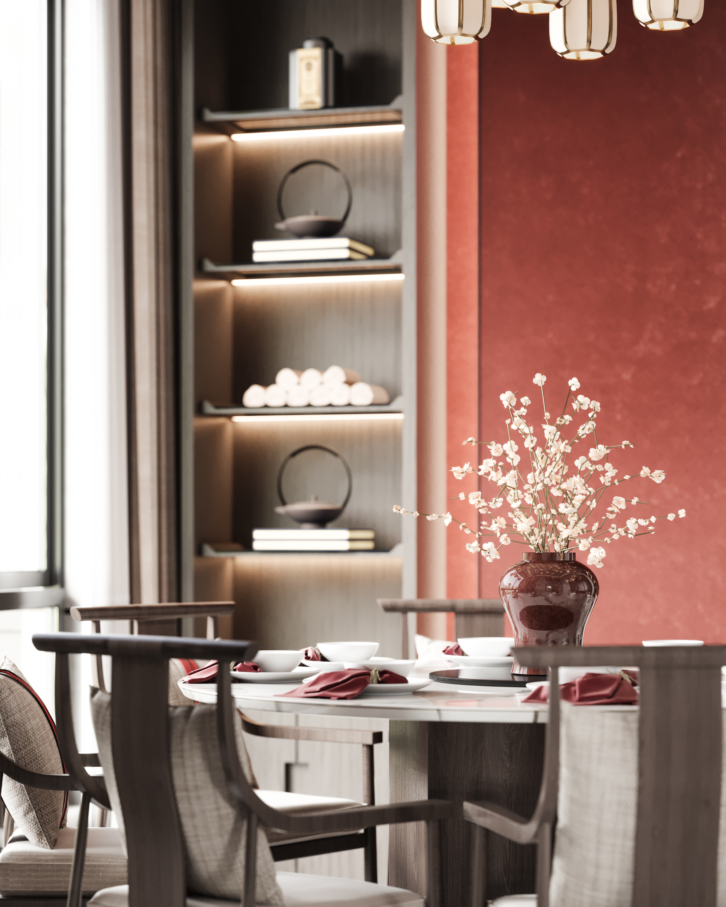 新中式风格空间丨中国-11