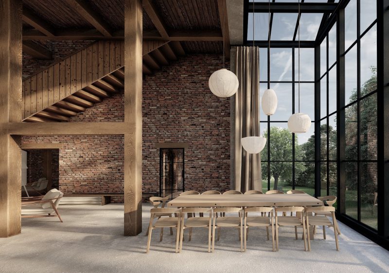Kula  Młyn村磨坊改造为收养家庭住宅丨格但斯克美术学院室内建筑系Weronika Kuźma-12