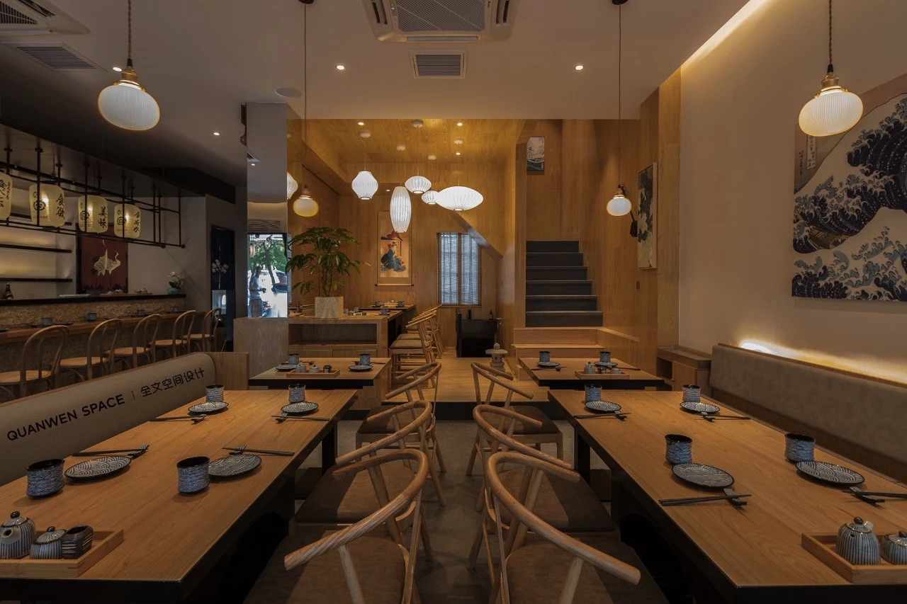 《鹿岛》日式料理 | 现代禅意融合传统美学的餐饮空间-40