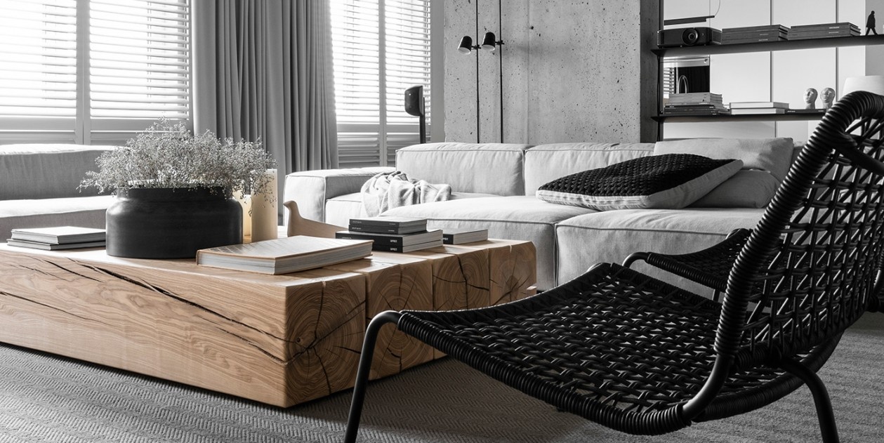 极简轻工业风公寓设计丨line architects-14