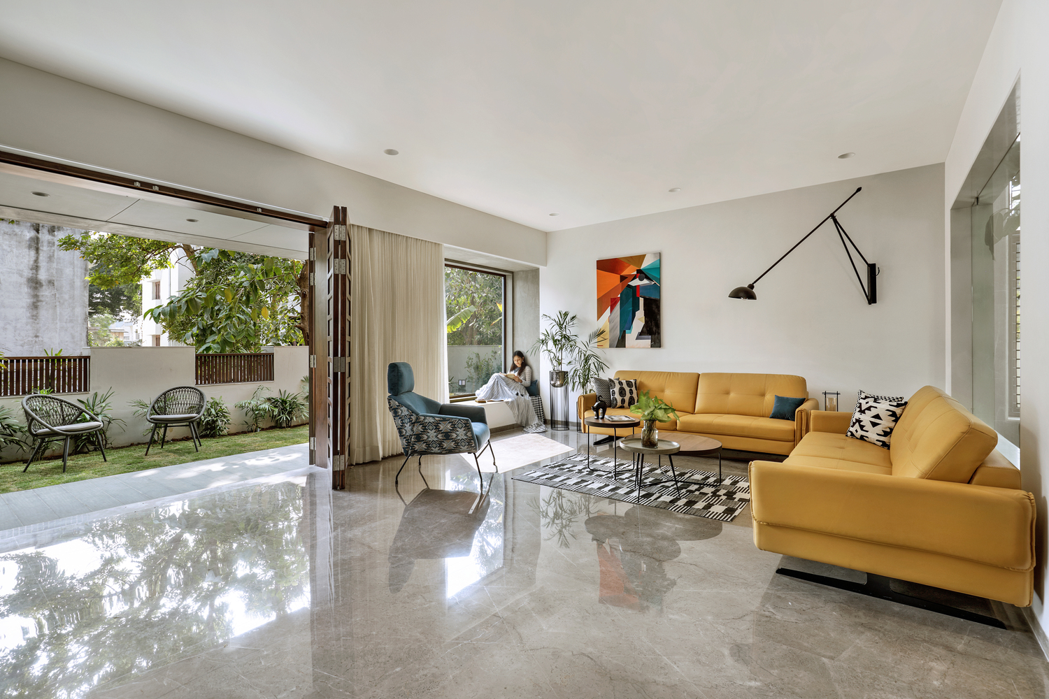 绿意盎然的四口之家——印度 Box House-22