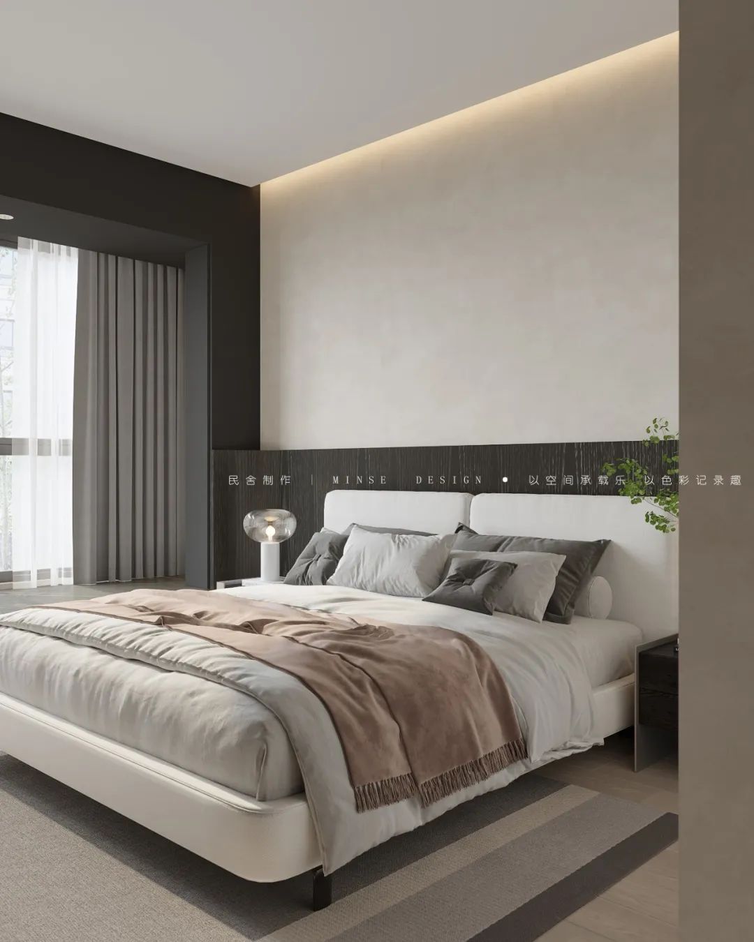 音乐老师的深色调温暖之家-57