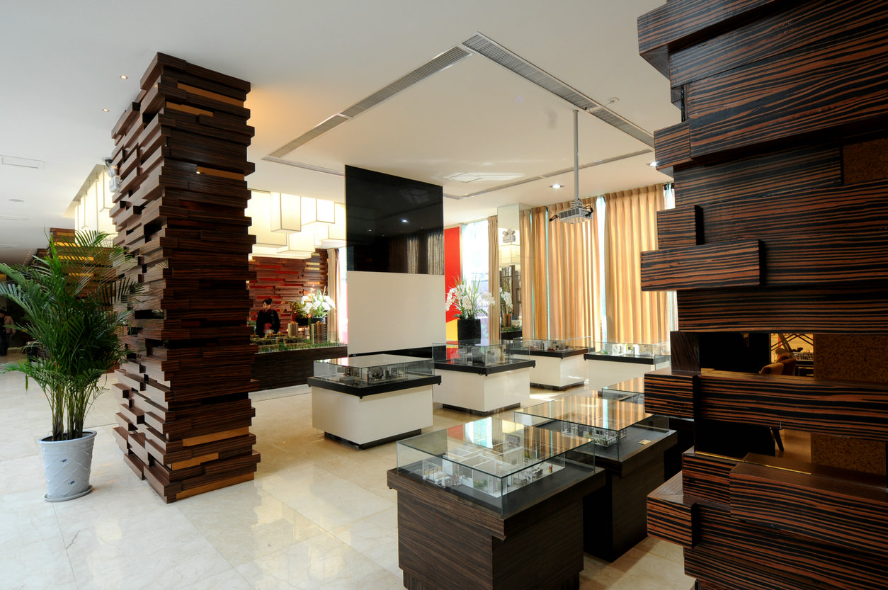 腾升装饰|焦作龙源湖国际广场售楼处装修工程-1