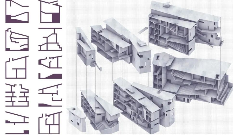 国美学妹的优秀毕设！从电影《东京物语》和象山校园建筑群的调研出发！“电影建筑学转译重构+蒙太奇尝试”，重构空间的2.5维！-85