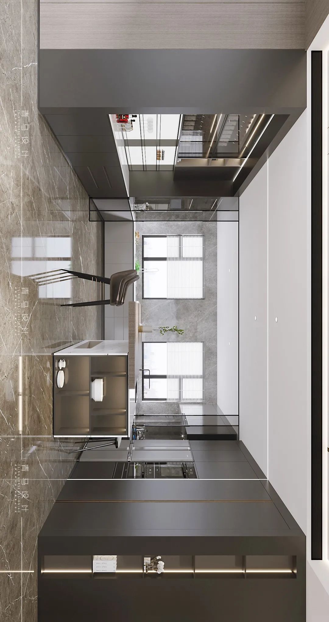 天水锦润华府300㎡现代简约家居丨中国天水丨青马别墅空间设计-47