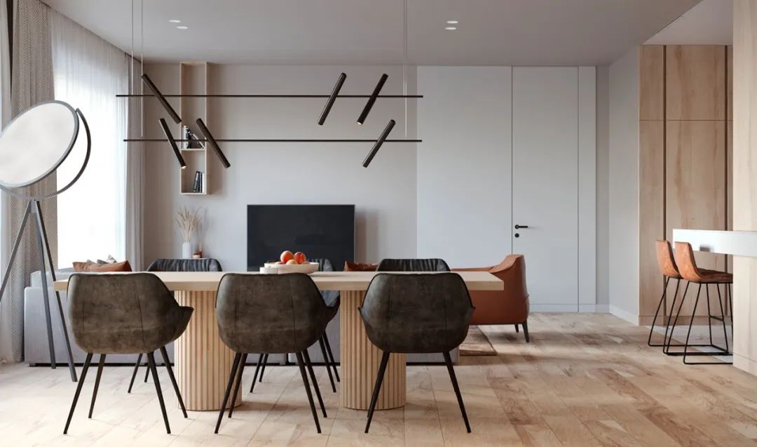 俄罗斯 120㎡原木简约公寓,素雅而精致-44