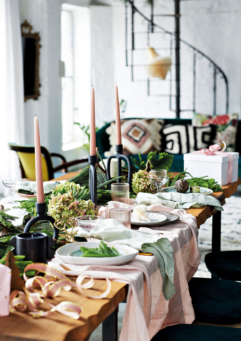 自然风圣诞家居 | Scandinavian 风格与绿色元素的完美融合-3