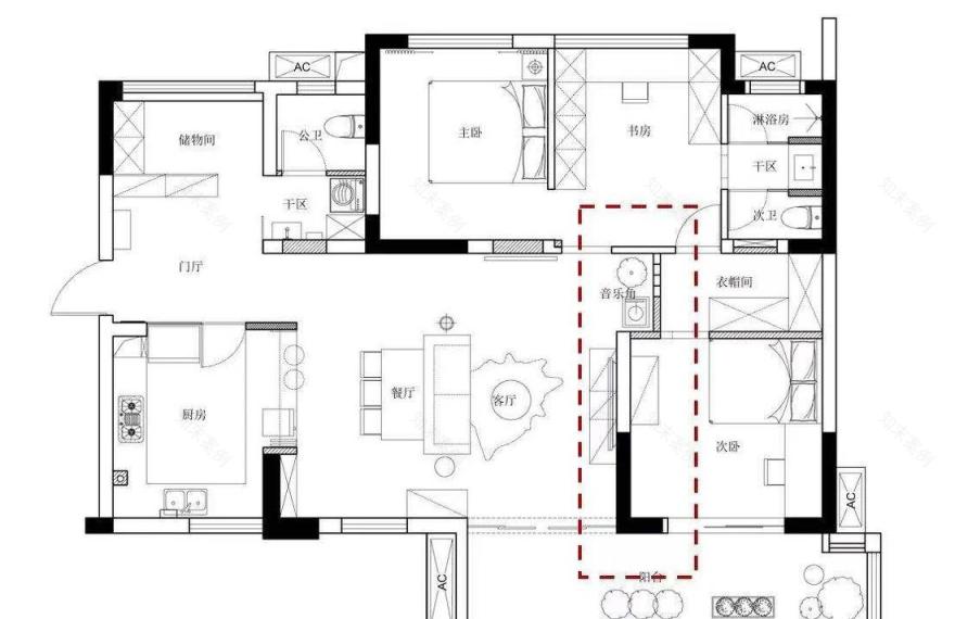梦幻复古公寓,巧妙改造破解风水难题-26