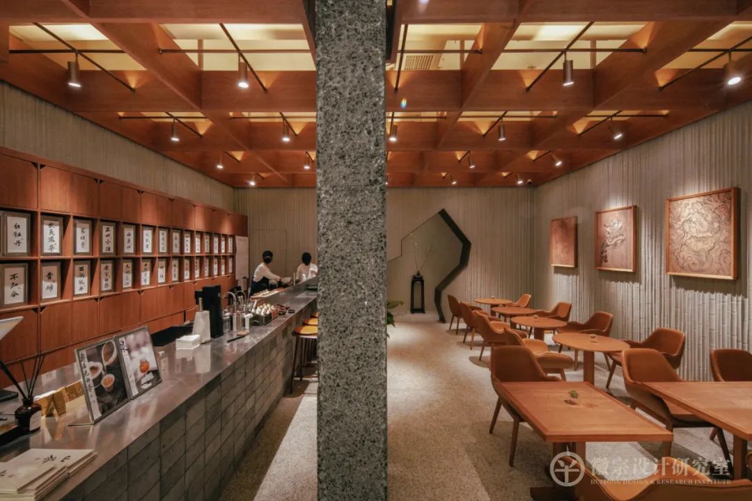 山茶空间 · 绿色与自然的现代茶馆设计丨中国郑州丨姚清轩,侯豫-38