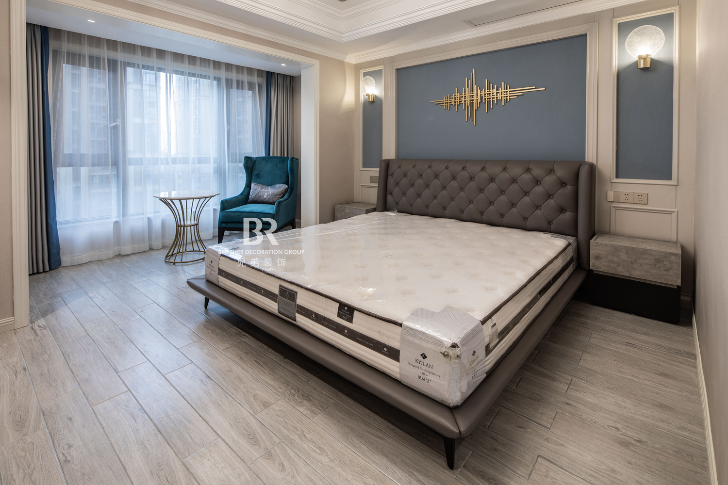 重庆中渝山顶道国宾城现代轻奢跃层装修设计-21