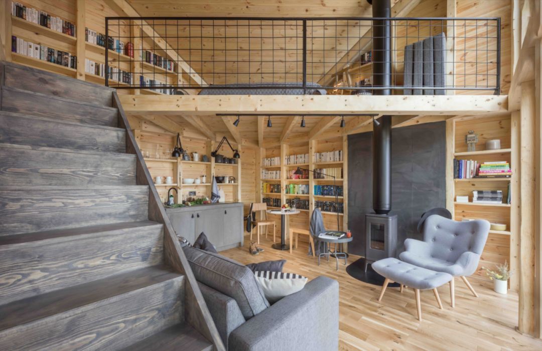 书虫小木屋 | 沉浸在大自然中的阅读空间-17