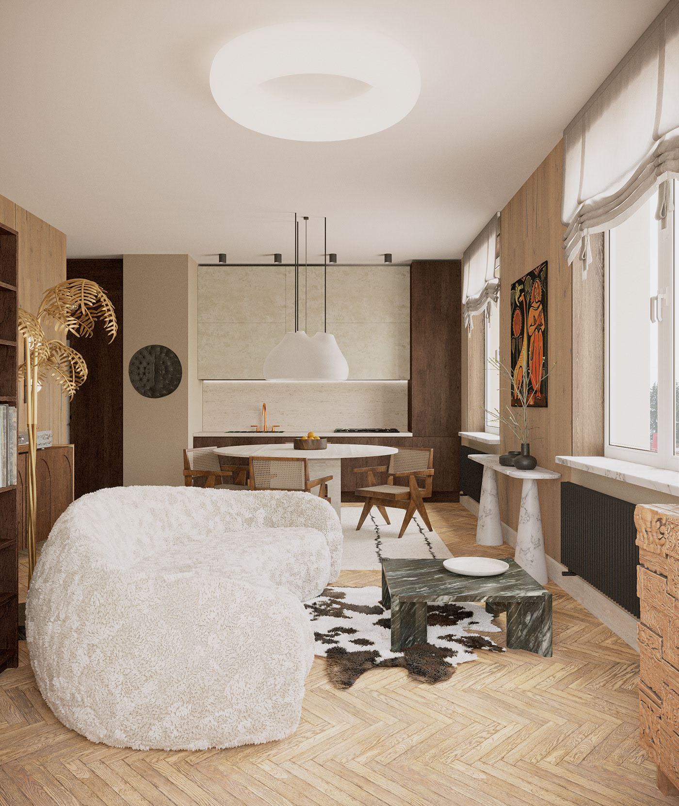 简约混搭木质空间 舒适惬意生活-2