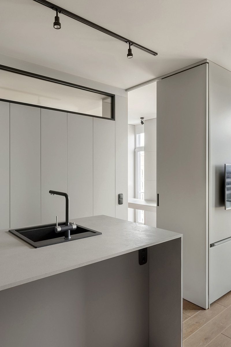 乌克兰基辅 43 平米紧凑型时尚公寓设计-7