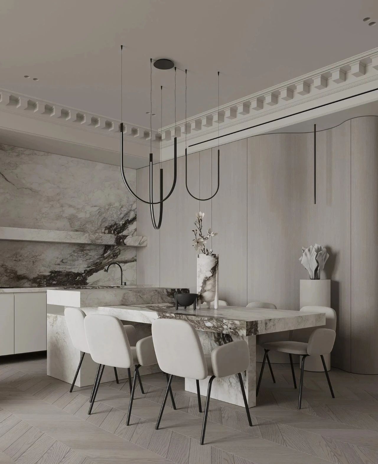 经典莫斯科住宅丨俄罗斯莫斯科丨BELOUSOVA INTERIOR DESIGN-19