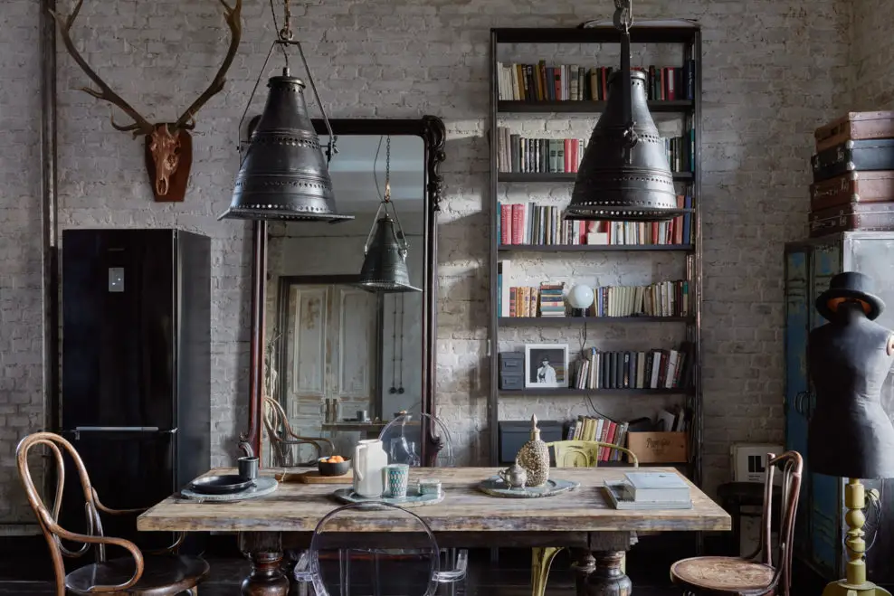 莫斯科摄影师的复古工业风公寓-4